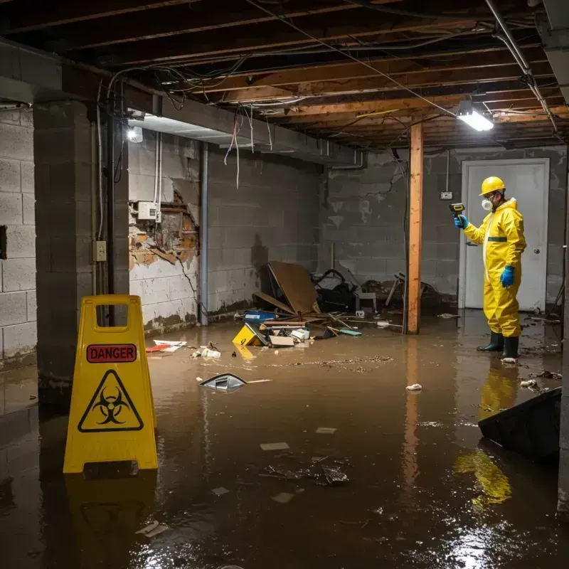 Flooded Basement Electrical Hazard in Liberty, NY Property